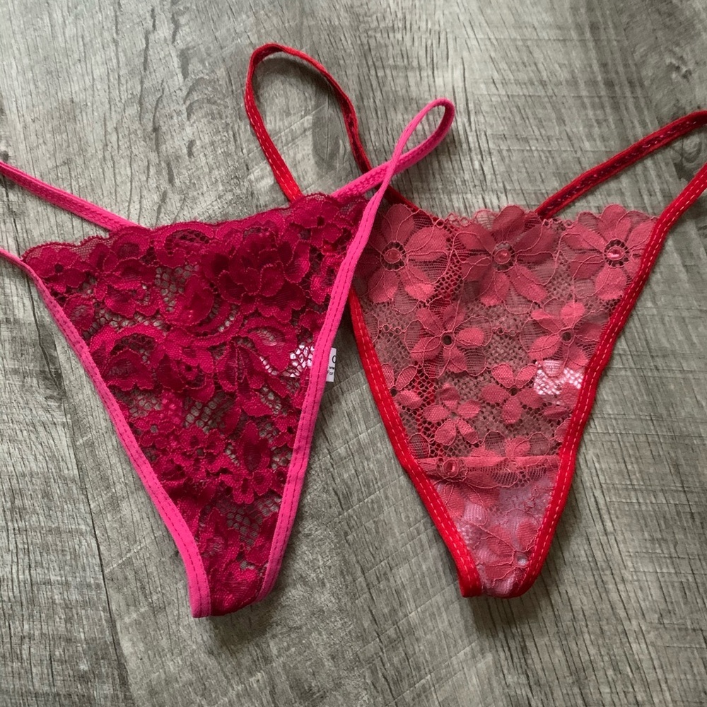 NEW Women’s 7 Pairs Lace G-String Thong Set M/L - Picture 3 of 4